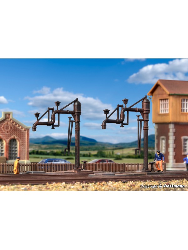 KIBRI 37462 Scala N Pompa per caricamento acqua con braccio articolato (2 pezzi)