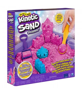 Kinetic Sand - Playset Castello di Sabbia Shimmer Rosa