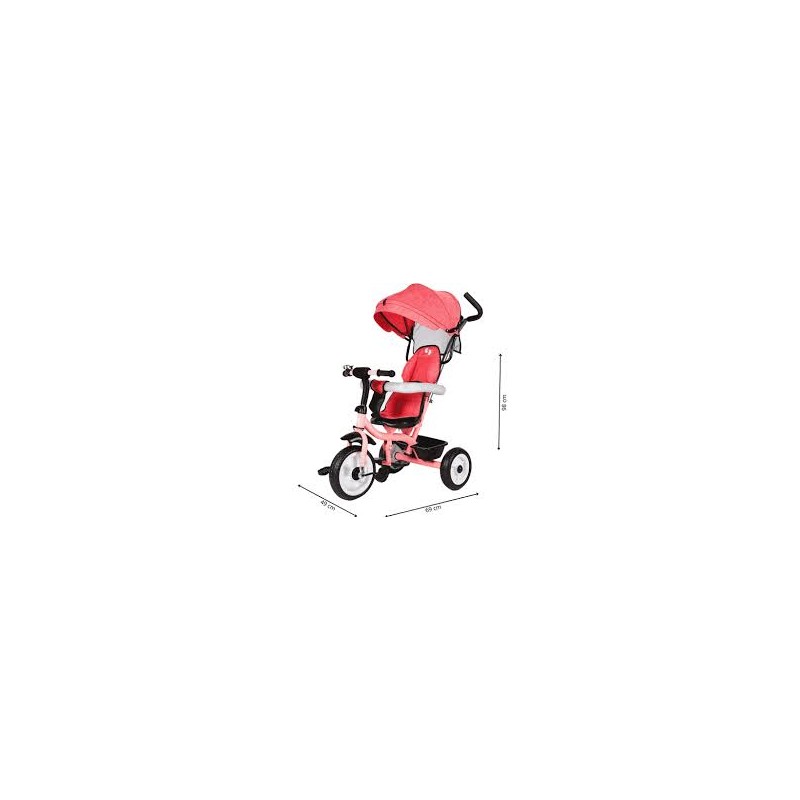 LAMAS TOYS - Triciclo con Parasole Rosa - 23754
