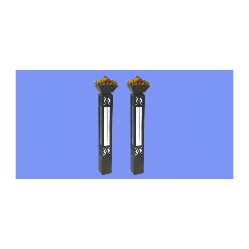 Lampioni con fiori (x2). MABAR 90205