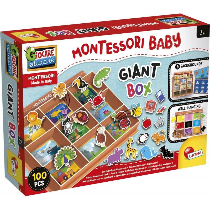 LISCIANIGIOCHI - Baby Box Gigante Montessori - 103164