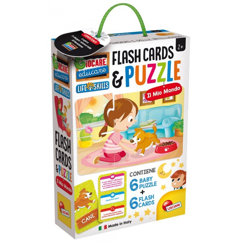 LISCIANIGIOCHI - Flash Cards & Puzzle Il Mio Mondo - 72682