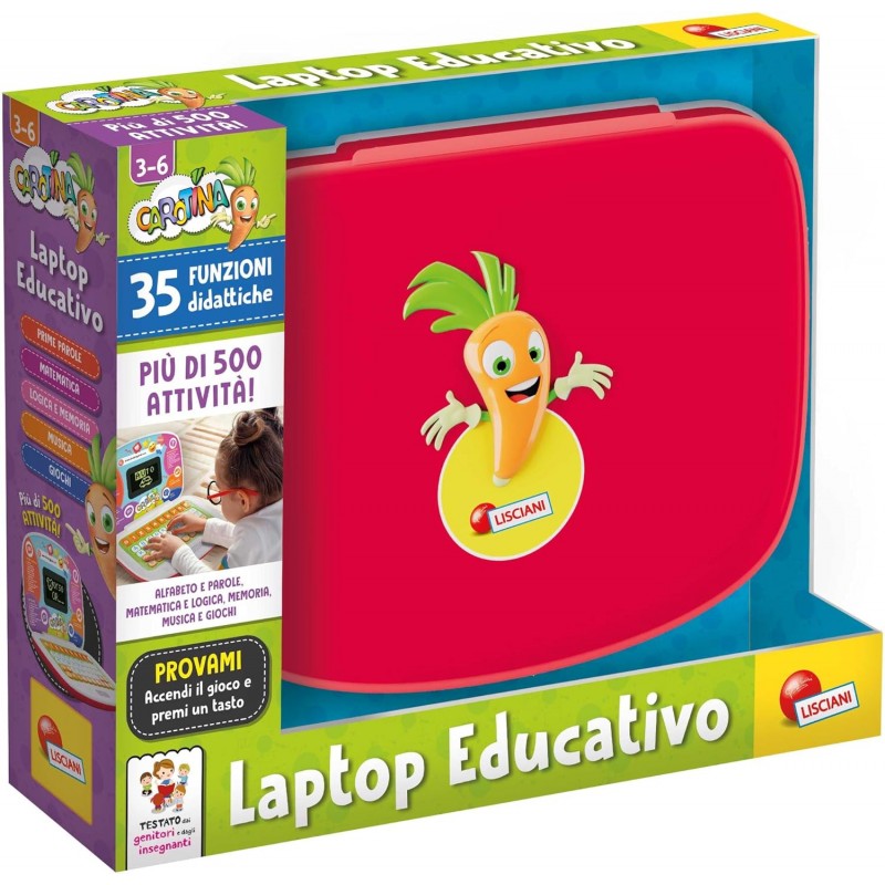 LISCIANIGIOCHI - Carotina Laptop Educativo - 107278