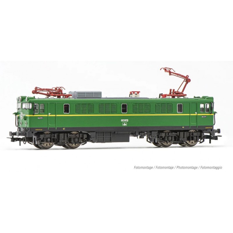 Locomotiva elettrica 7900 (verde-giallo), RENFE. Digitalizzato. ELECTROTREN HE2018D