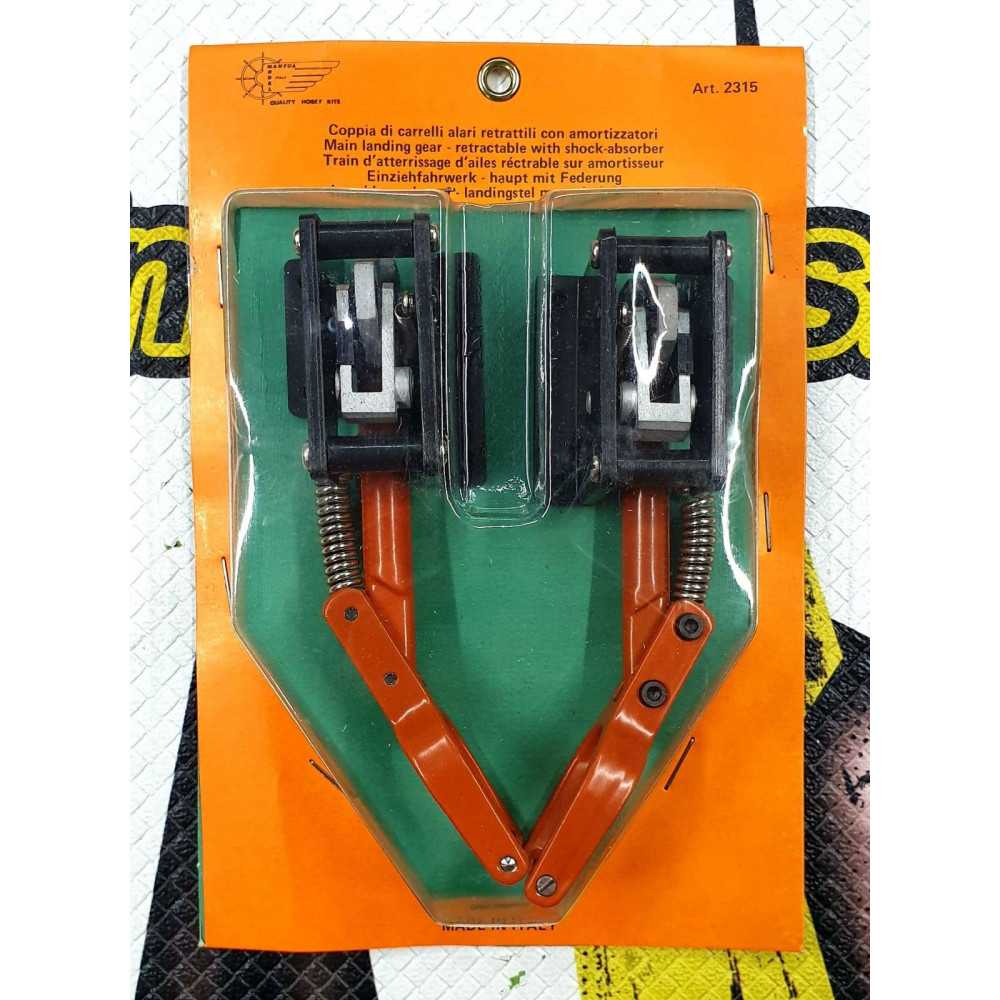Mantua Model Coppia carrelli retrattili meccanici Alari per Kosmo 3 Vintage (art. 2315)