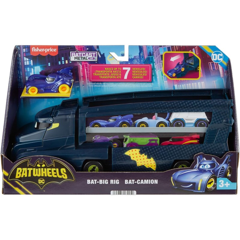 MATTEL - Batwheels Camion con Rampa - HMX07