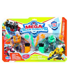 Mega team robots - pack 2 robot trasformabili