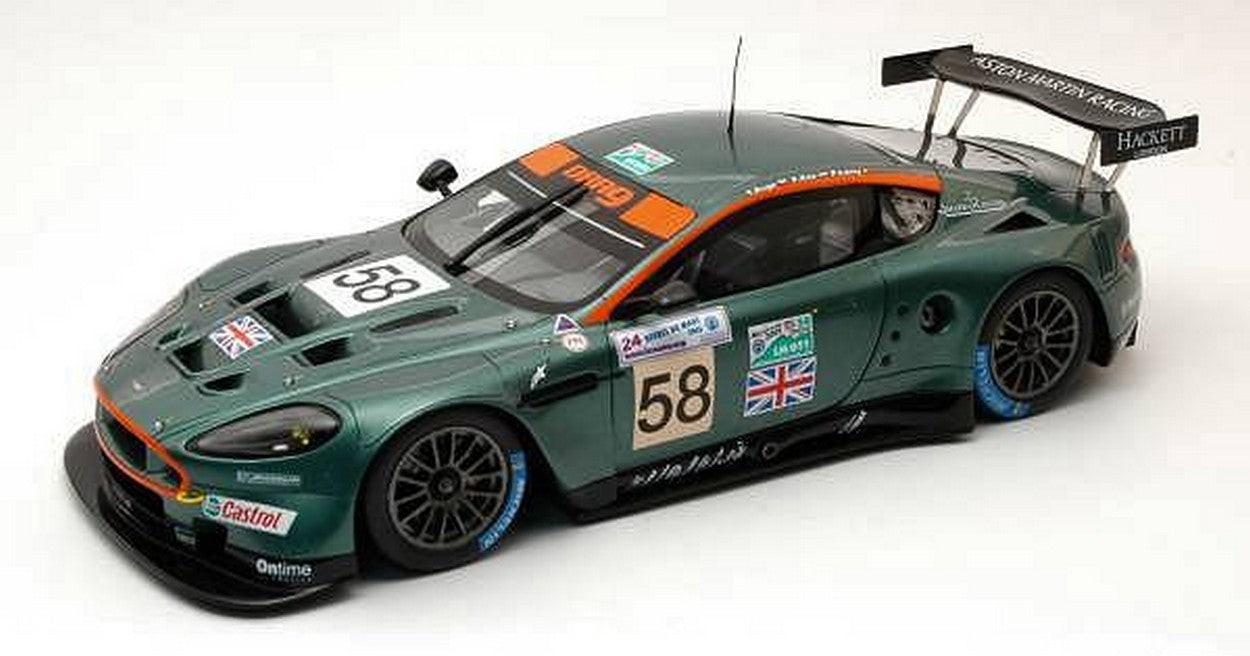 MODELLINO IN SCALA COMPATIBILE CON ASTON MARTIN DBR 9 N.58 LM 05 1:24 SPARK MODEL S2402