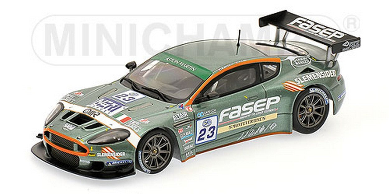 MODELLINO IN SCALA COMPATIBILE CON ASTON MARTIN DBRS9 N.23 FIA GT3 SPA 2006 MUGELLI-ZANI 1:43 MINICHAMPS PM400061323