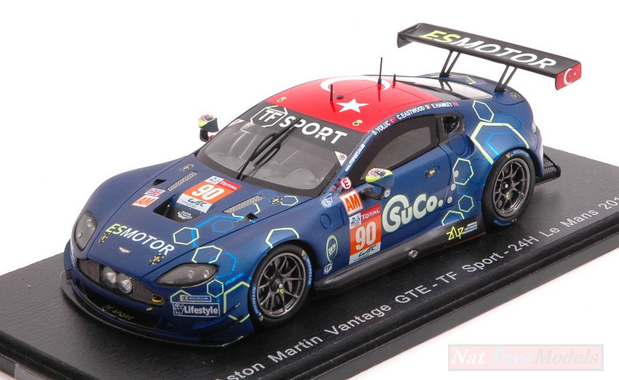 MODELLINO IN SCALA COMPATIBILE CON ASTON MARTIN VANTAGE GTE N.90 LM 2019 YOLUC-HANKEY-EASTWOOD 1:43 SPARK MODEL S7948