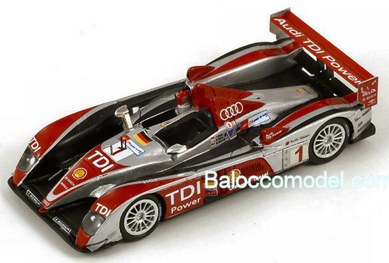 MODELLINO IN SCALA COMPATIBILE CON AUDI R 10 N.1 6th LM 2008 1:87 SPARK MODEL S87094