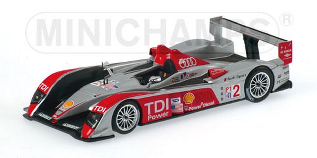 MODELLINO IN SCALA COMPATIBILE CON AUDI R 10 N.2 WINN.12h SEBR. 07 1:43 MINICHAMPS PM400071692