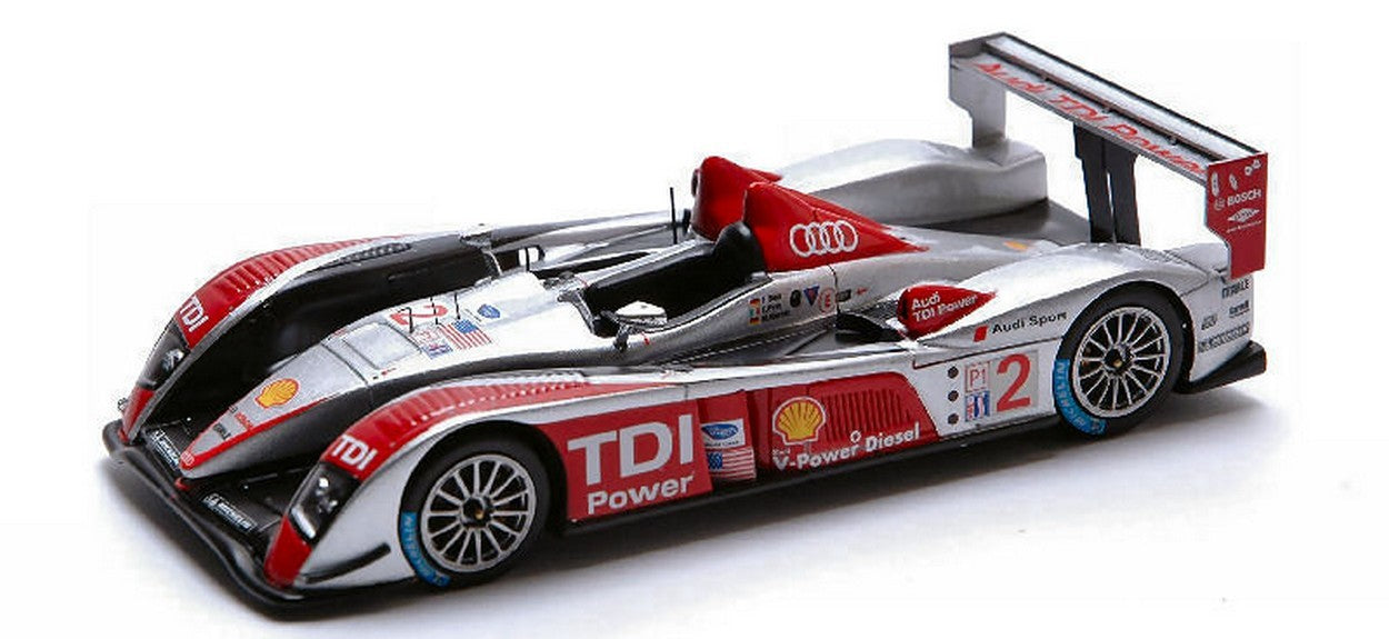 MODELLINO IN SCALA COMPATIBILE CON AUDI R 10 N.2 WINNER SEBRING 07 1:43 SPARK MODEL S0680