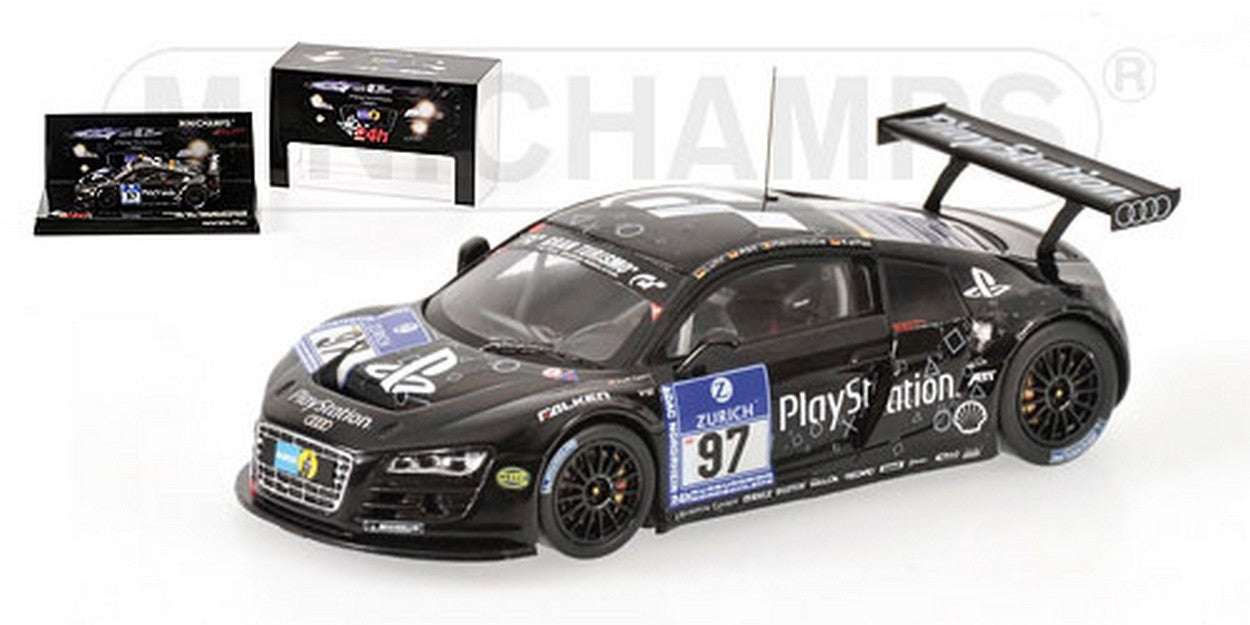 MODELLINO IN SCALA COMPATIBILE CON AUDI R 8 N.97 NURBURGRING 09 1:43 MINICHAMPS PM437091997
