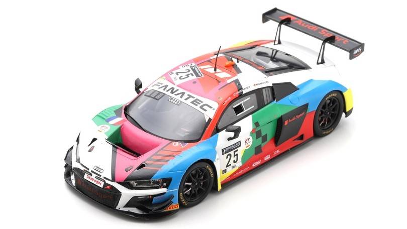 MODELLINO IN SCALA COMPATIBILE CON AUDI R8 GT3 N.25 6th 24 H SPA 2021 HAASE-NIEDERHAUSER-WINKELHOCK 1:43 SPARK MODEL SB434