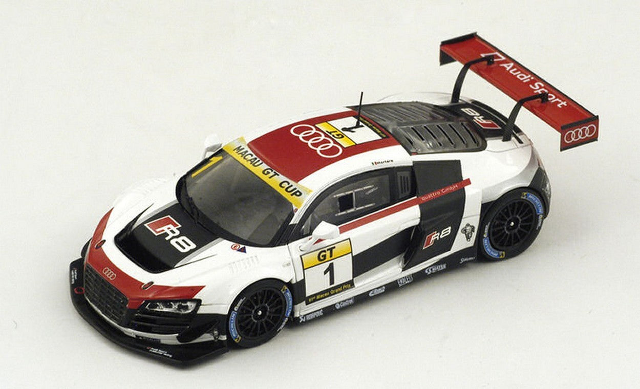 MODELLINO IN SCALA COMPATIBILE CON AUDI R8 LMS N.1 3rd MACAU GP GT CUP 2014 E.MORTARA 1:43 SPARK MODEL SA0070