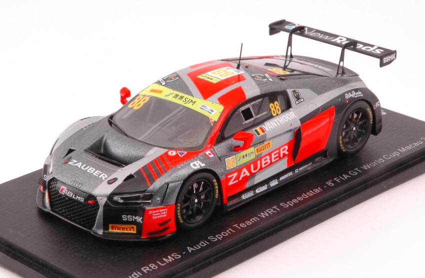 MODELLINO IN SCALA COMPATIBILE CON AUDI R8 LMS N.88 FIA GT WORLD CUP MACAU 2018 D.VANTHOOR 1:43 SPARK MODEL SA168