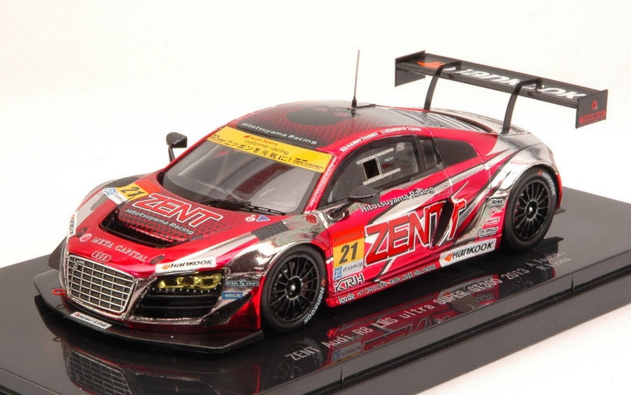 MODELLINO IN SCALA COMPATIBILE CON AUDI R8 LMS ULTRA N.21 26th SUPER GT 300 2013 A.TSUZUKI-R.LYONS 1:43 EBBRO EB44931