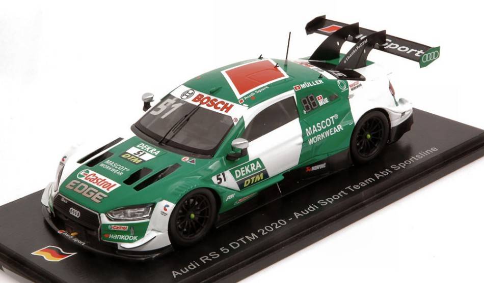 MODELLINO IN SCALA COMPATIBILE CON AUDI RS 5 N.51 DTM 2020 NICO MULLER 1:43 SPARK MODEL SG654