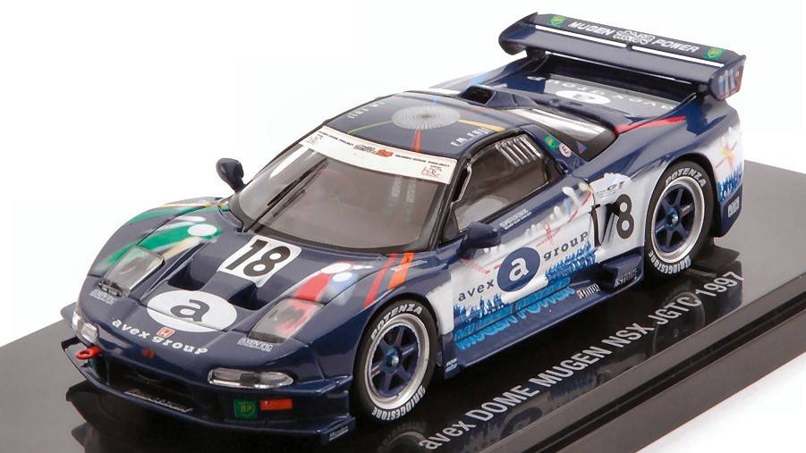 MODELLINO IN SCALA COMPATIBILE CON AVEX DOME MUGEN NSX N.18 JGTC 1997 T.KUROSAWA-K.YAMAMOTO 1:43 EBBRO EB44219
