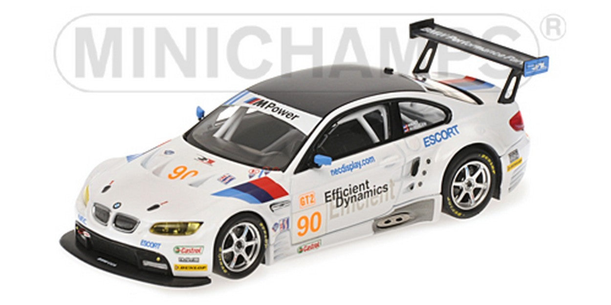 MODELLINO IN SCALA COMPATIBILE CON BMW M3 GT2 N.90 ALMS 2009 1:43 MINICHAMPS PM400092990