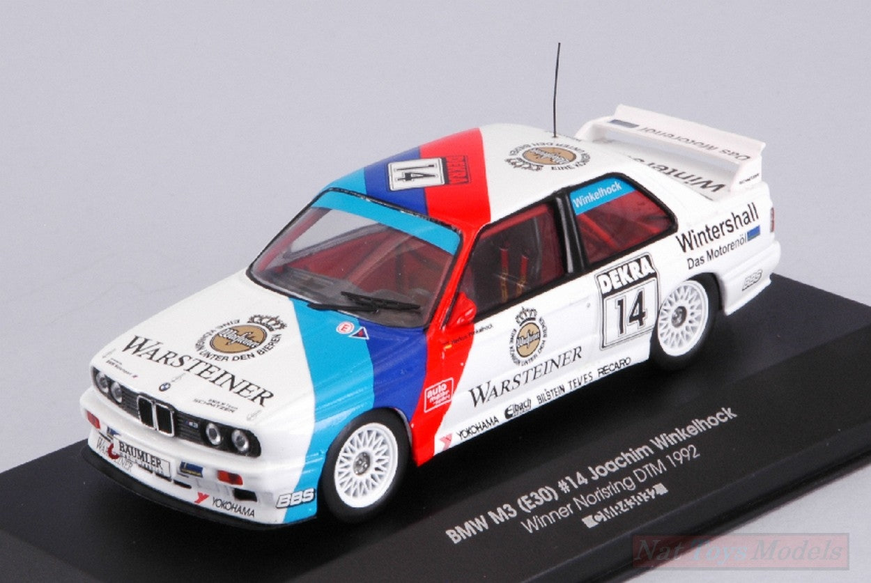 MODELLINO IN SCALA COMPATIBILE CON BMW M3 N.14 WINNER NORISRING DTM 1992 JOACHIM WINKELHOCK 1:43 CMR CLASSIC MODEL REPLICARS CMR