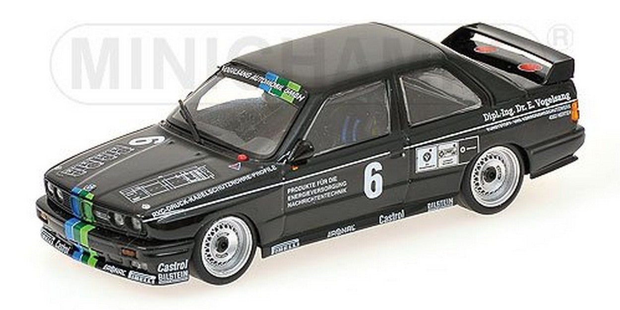 MODELLINO IN SCALA COMPATIBILE CON BMW M3 N.6 DTM 1987 H.GROHS 1:43 MINICHAMPS PM430872006