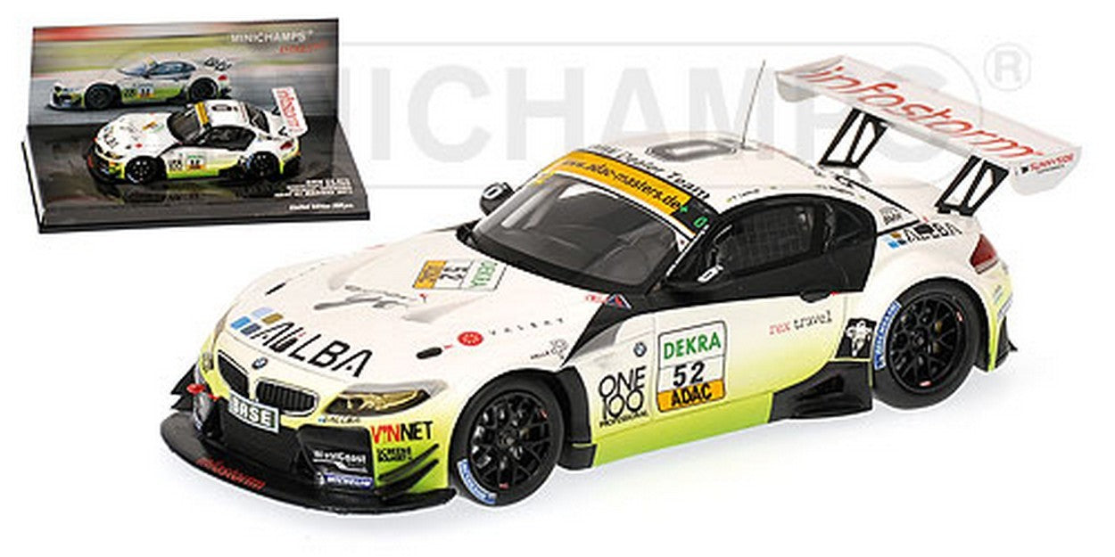 MODELLINO IN SCALA COMPATIBILE CON BMW Z4 GT3 N.52 24H NURBURGRING 2011 1:43 MINICHAMPS PM437112952