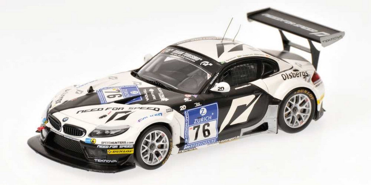 MODELLINO IN SCALA COMPATIBILE CON BMW Z4 GT3 N.76 NURBURGRING 2010 1:43 MINICHAMPS PM437102076