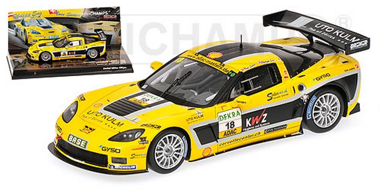 MODELLINO IN SCALA COMPATIBILE CON CALLAWAY CORVETTE Z06.R GT3 N.18 ADAC GT MASTERS 2011 1:43 MINICHAMPS PM437111418
