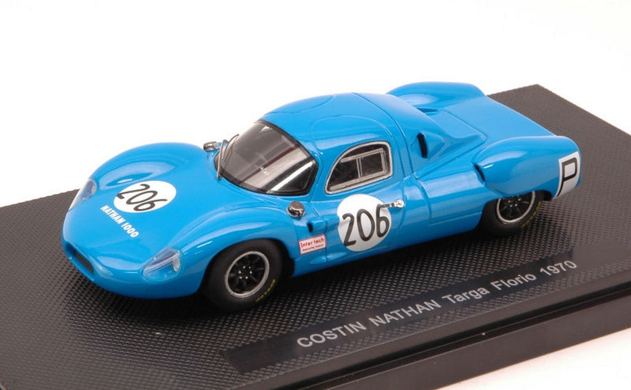 MODELLINO IN SCALA COMPATIBILE CON COSTIN NATHAN N.206 46th TARGA FLORIO 1970 MARTIN-MARKEY-HUNTER 1:43 EBBRO EB44906
