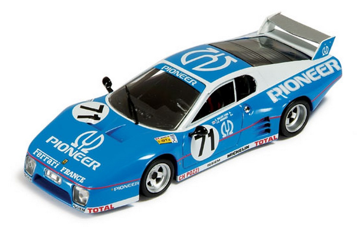 MODELLINO IN SCALA COMPATIBILE CON FERRARI 512 BB LM N.71 PIONEER 1:43 IXO MODEL FER006