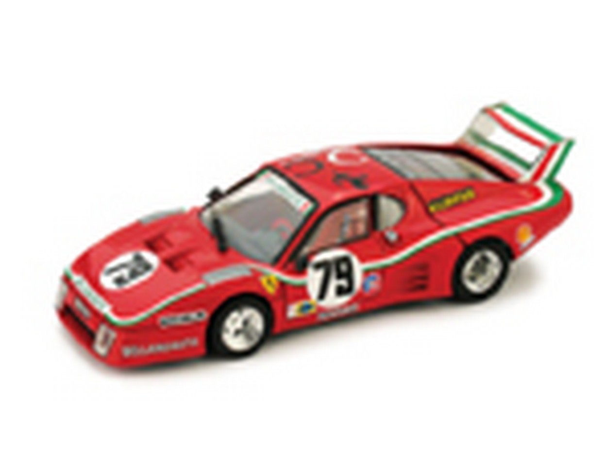 MODELLINO IN SCALA COMPATIBILE CON FERRARI 512 BB LM N.79 44th LM 1980 DINI-VIOLATI-MICANGELI 1:43 BRUMM BM0414