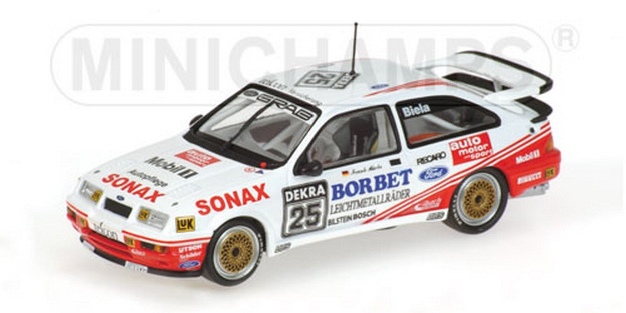 MODELLINO IN SCALA COMPATIBILE CON FORD SIERRA RS 500 N.25 DTM 89 1:43 MINICHAMPS PM430898025