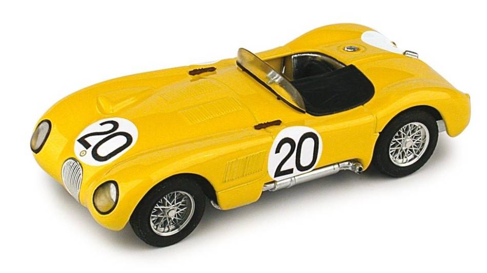 MODELLINO IN SCALA COMPATIBILE CON JAGUAR C N.20 9th LM 1953 R.LAURENT-C.DE TORNACO 1:43 BRUMM BM0359