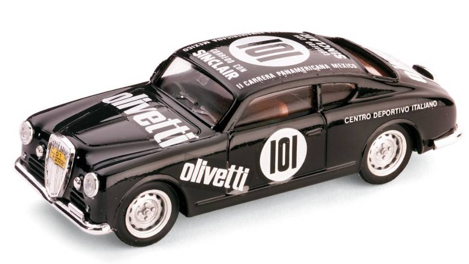 MODELLINO IN SCALA COMPATIBILE CON LANCIA AURELIA B 20 N.101 ACCIDENT CARRERA P.1951 BRACCO-CORNACCHIA 1:43 BRUMM BM0097