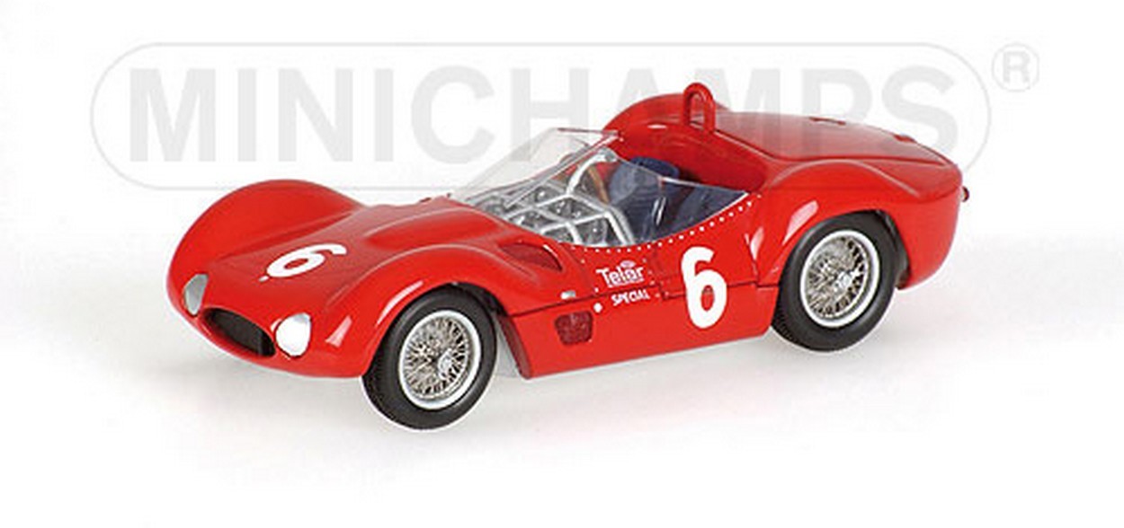 MODELLINO IN SCALA COMPATIBILE CON MASERATI BIRDCAGE N.6 1961 1:43 MINICHAMPS PM400611206