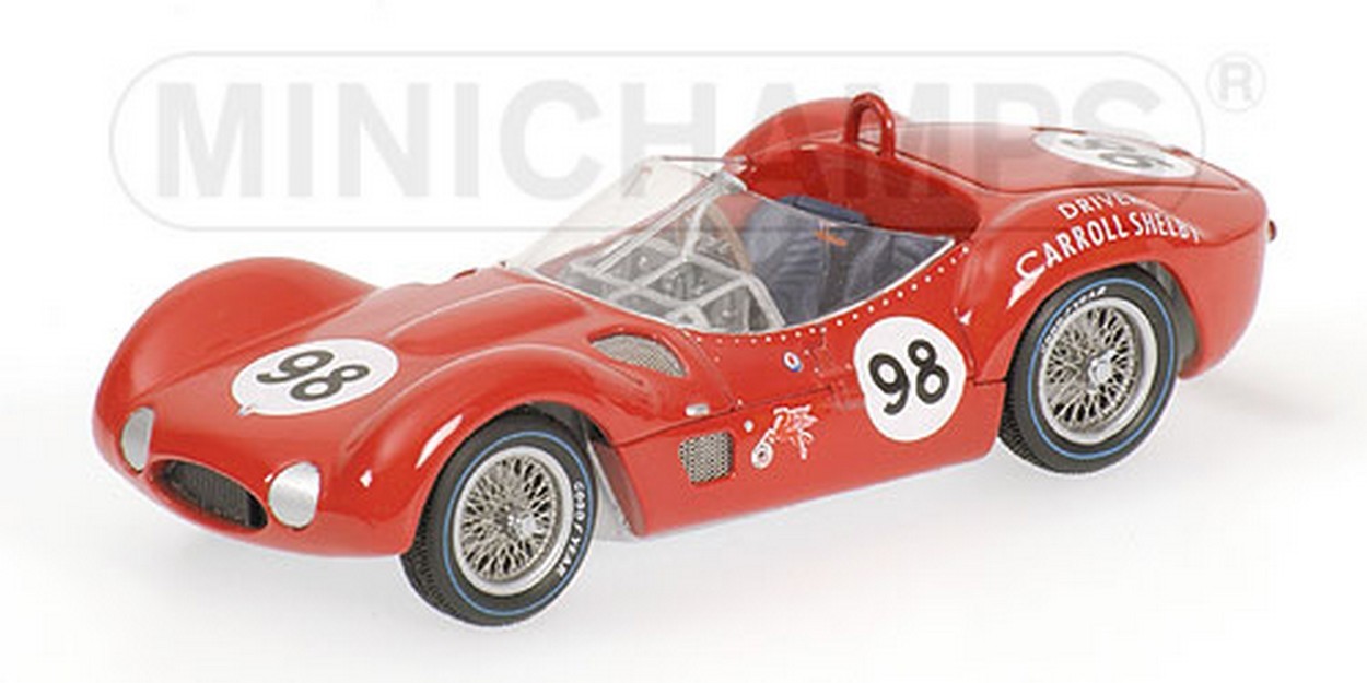 MODELLINO IN SCALA COMPATIBILE CON MASERATI TIPO 61 N.98 1960 1:43 MINICHAMPS PM400601298
