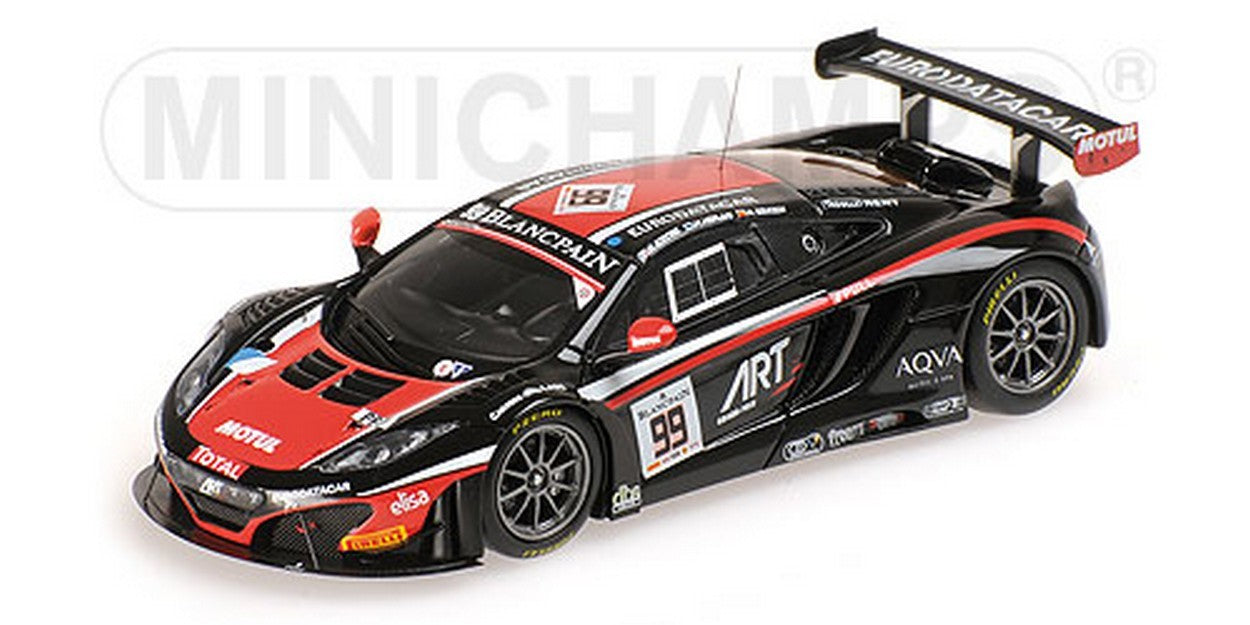 MODELLINO IN SCALA COMPATIBILE CON MC LAREN 12C GT3 N.99 DNF 24H SPA 2014 SOUCEK-KORJUS-ESTRE 1:43 MINICHAMPS PM437141399