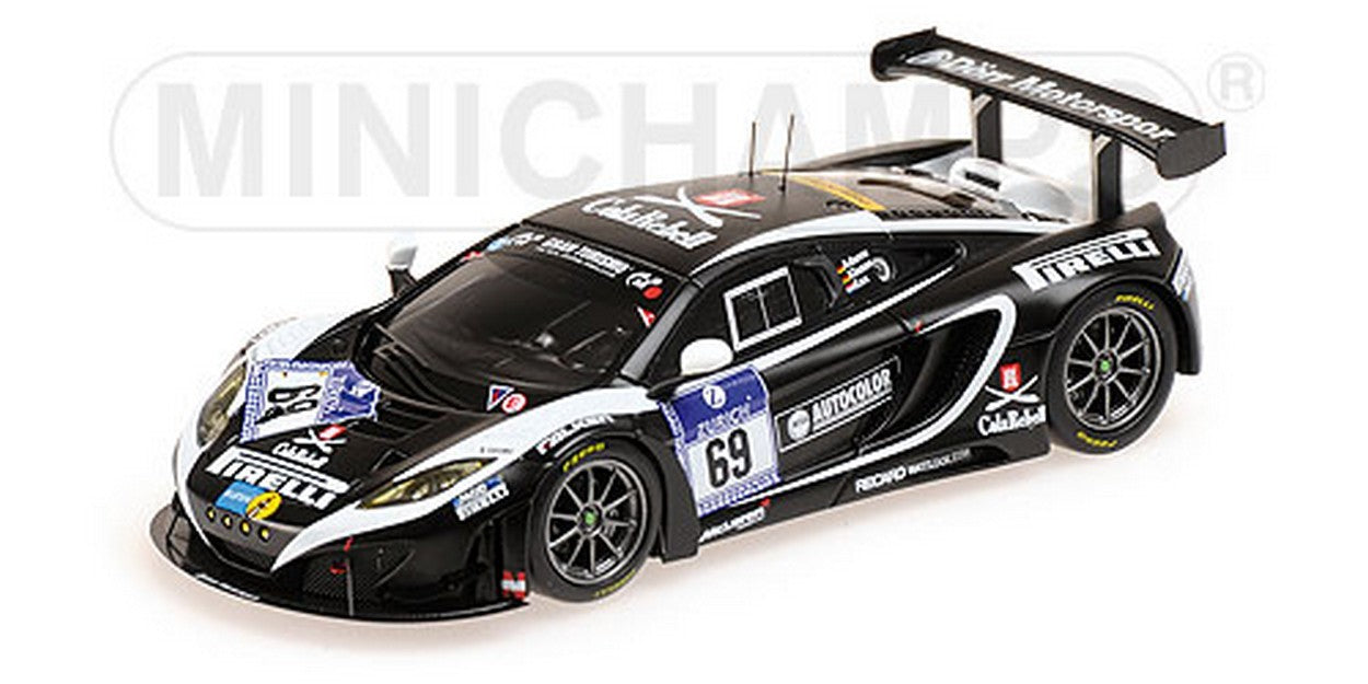MODELLINO IN SCALA COMPATIBILE CON MC LAREN MP4-12C GT3 N.69 24H NURBURGRING 2013 1:43 MINICHAMPS PM437131399