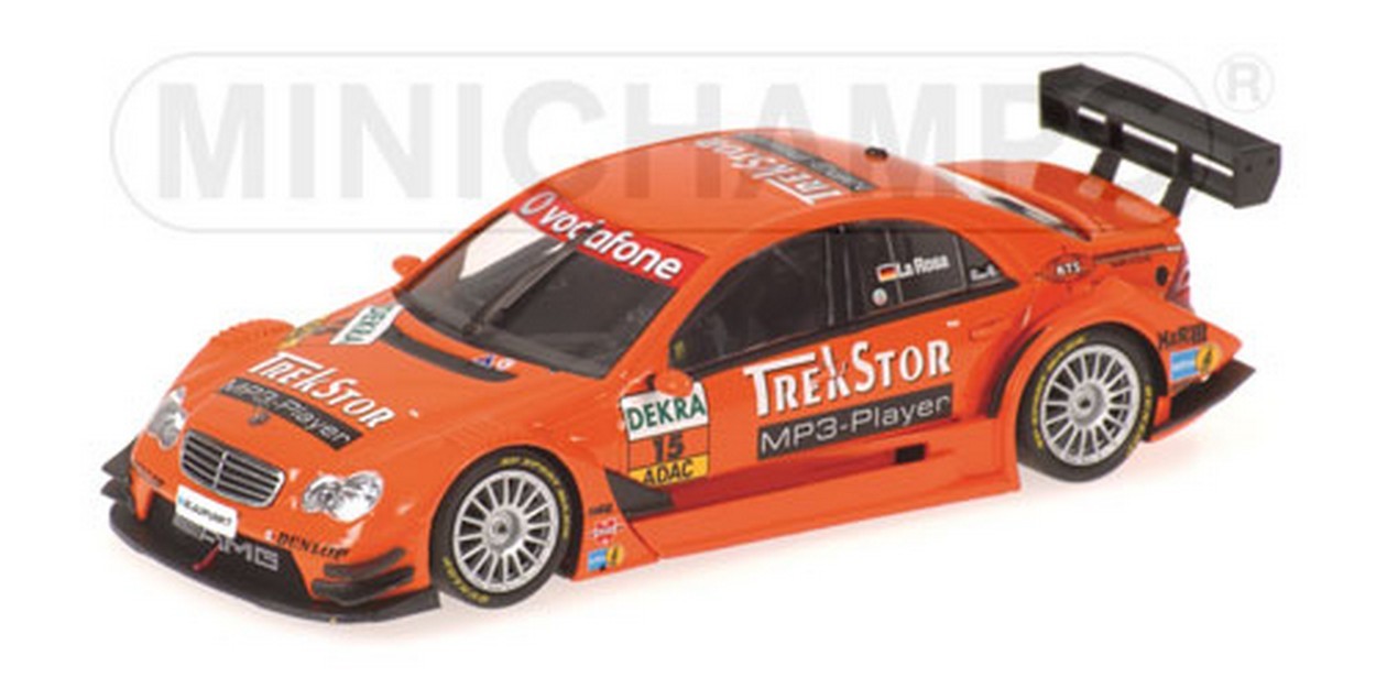 MODELLINO IN SCALA COMPATIBILE CON MERCEDES C CLASS N.15 DTM 2007 1:43 MINICHAMPS PM400073615