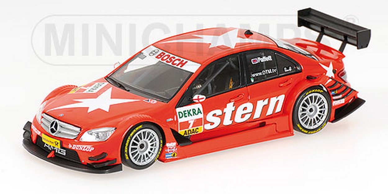 MODELLINO IN SCALA COMPATIBILE CON MERCEDES C CLASS N.7 DTM 2008 1:43 MINICHAMPS PM400083707