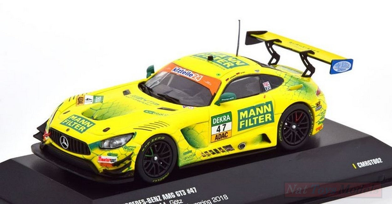 MODELLINO IN SCALA COMPATIBILE CON MERCEDES GT3 N.47 ADAC GT NURBURGRING 2018 M.POMMER-M.GOTZ 1:43 CMR CLASSIC MODEL REPLICARS C