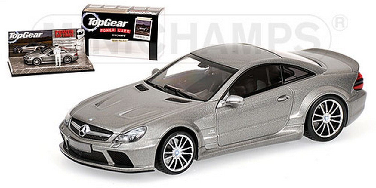 MODELLINO IN SCALA COMPATIBILE CON MERCEDES SL65 AMG 2009 TOP GEAR GREY MET.1:43 MINICHAMPS PM519433820