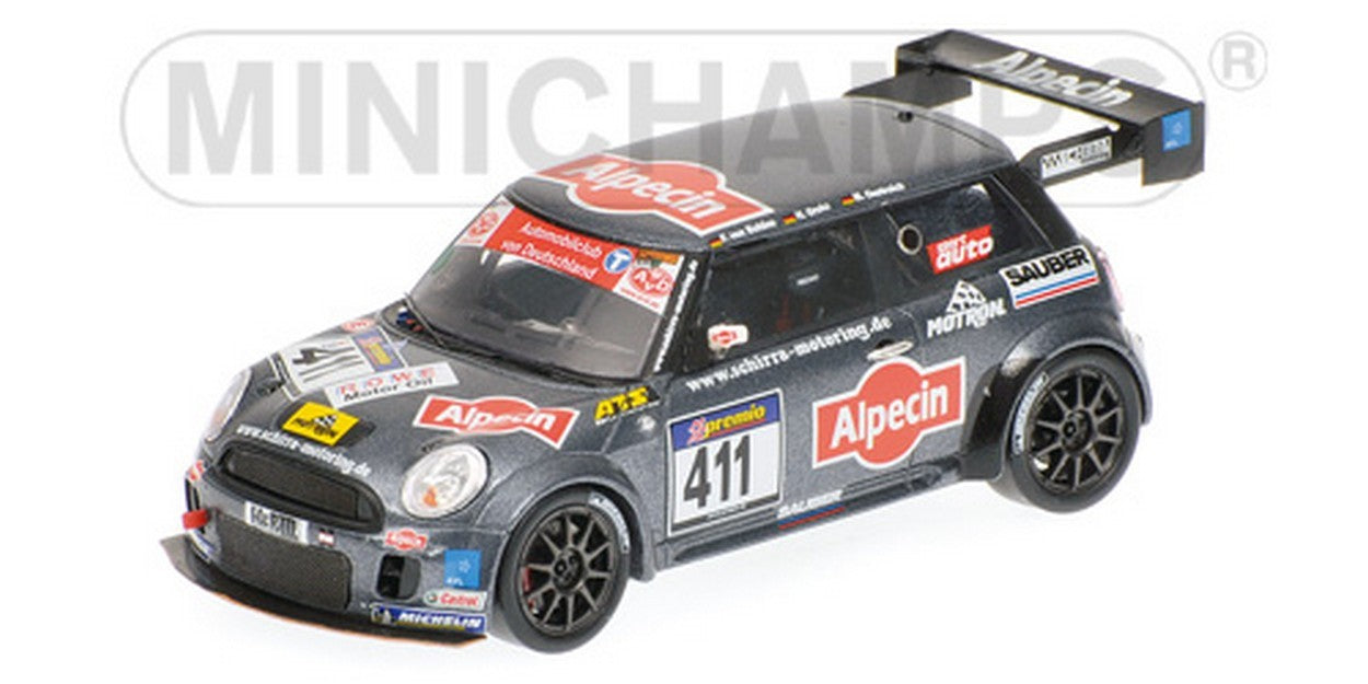 MODELLINO IN SCALA COMPATIBILE CON MINI COOPER N.411 VLN 2010 1:43 MINICHAMPS PM437101311