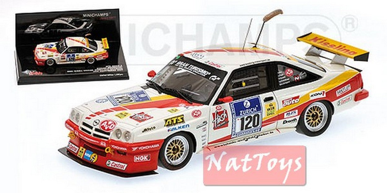MODELLINO IN SCALA COMPATIBILE CON OPEL MANTA N.120 NURBURGRING 2009 1:43 MINICHAMPS PM437094120