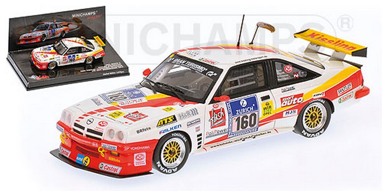 MODELLINO IN SCALA COMPATIBILE CON OPEL MANTA N.160 NURBURGRING 2010 1:43 MINICHAMPS PM437104160