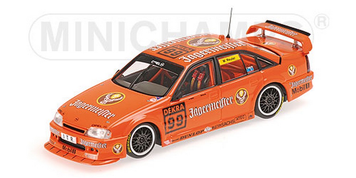 MODELLINO IN SCALA COMPATIBILE CON OPEL OMEGA A 3000 N.99 DTM NURBURGRING 1991 M.REUTER 1:43 MINICHAMPS PM400914499