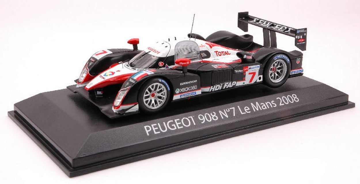 MODELLINO IN SCALA COMPATIBILE CON PEUGEOT 908 N.7 LE MANS 2008 1:43 NOREV NV472723