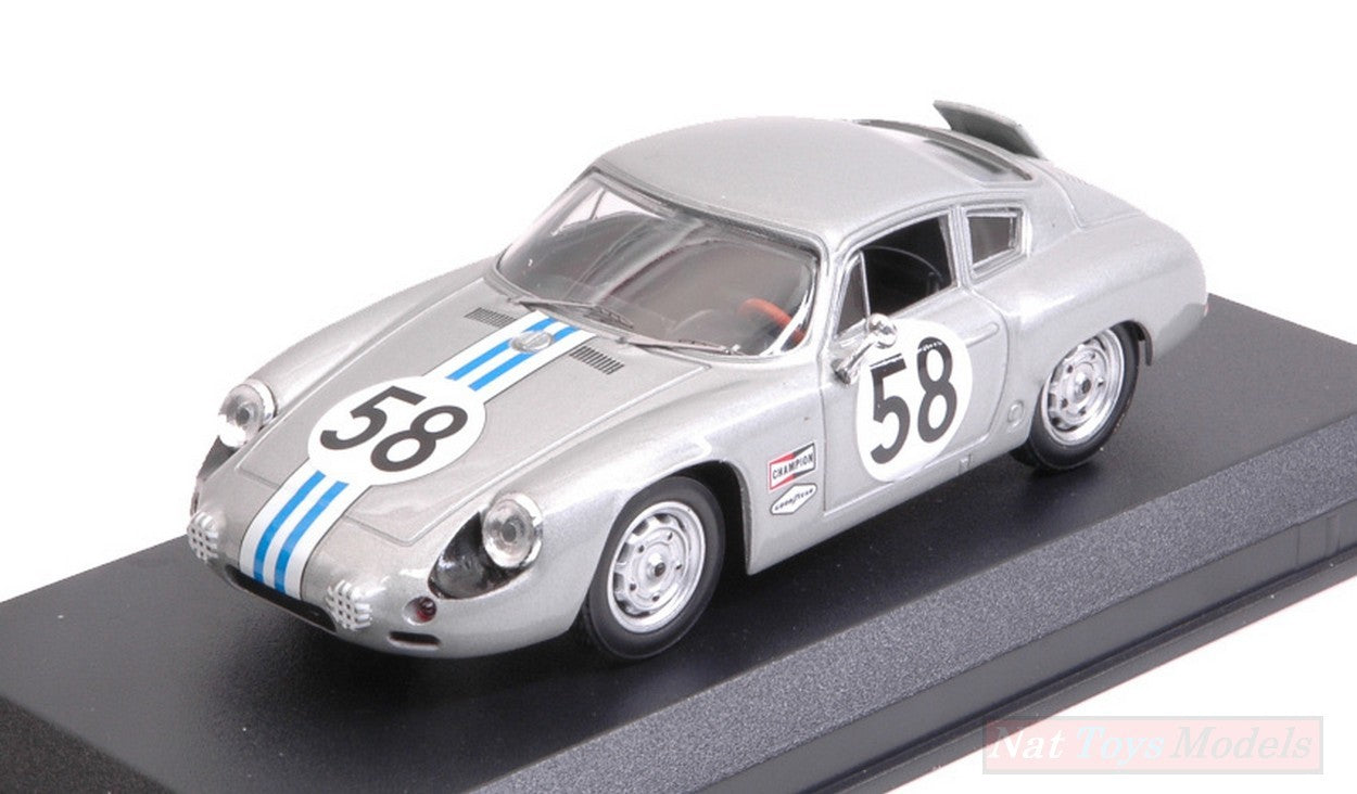 MODELLINO IN SCALA COMPATIBILE CON PORSCHE 356 B CARRERA ABARTH N.58 WINNER GT1 CLASS C.CASSEL-D.SESSLAR BEST MODEL BT9720